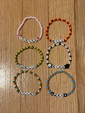 Stranger Things Inspired Friendship
Bracelets Handmade Beaded Fan Gift